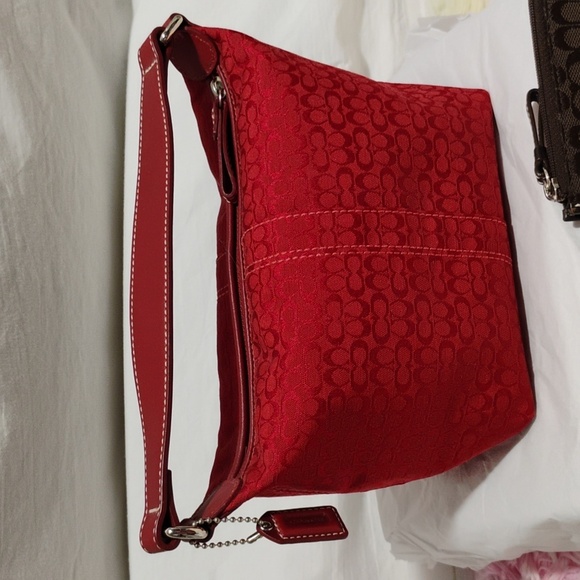 FIRM PRICE! Coach Y2K Signature Collection Mini Canvas/Leather Handbag/Wallet - Picture 2 of 16